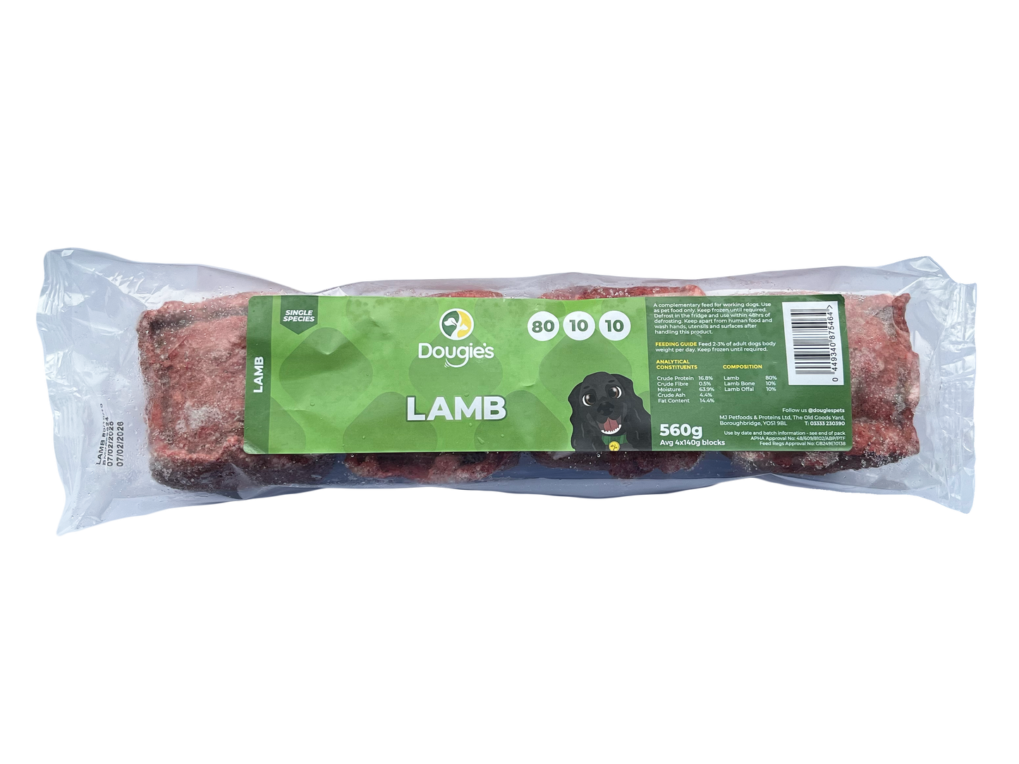 Dougie’s - Lamb 80/10/10 560g