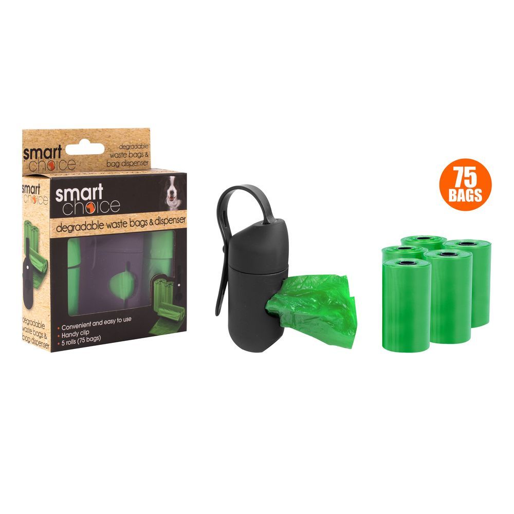 Smart Choice Poop Bags & Dispenser