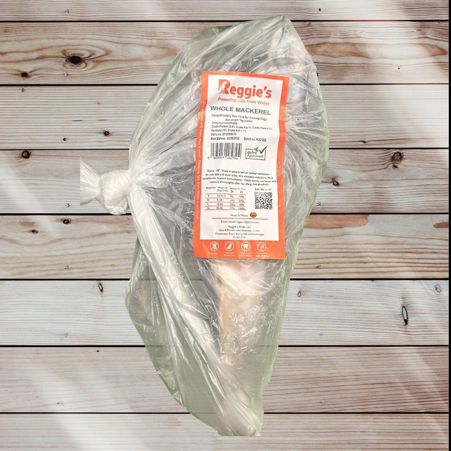 Reggie's - Whole Mackerel 1KG