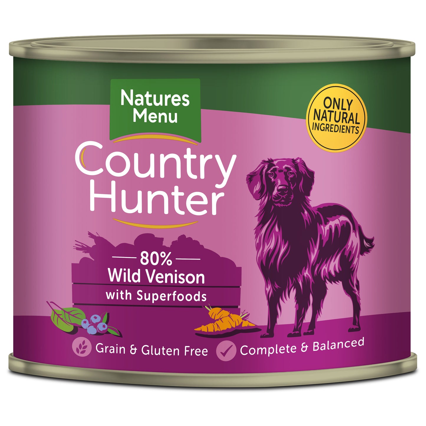 Natures Menu Country Hunter Venison & Blueberries 600g