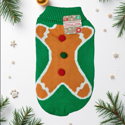 Christmas sweater - gingerbread Small