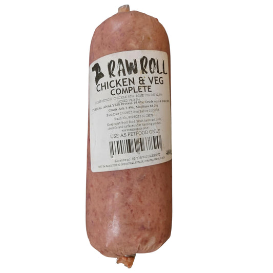 Raw Roll - Chicken & Veg Complete 460g