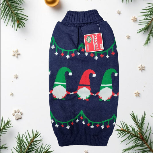 Christmas sweater - gnomes  Medium