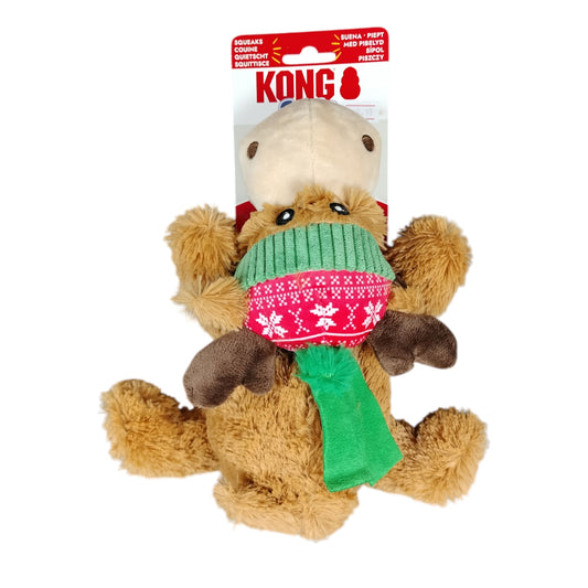 KONG Christmas Reindeer in a hat Medium.