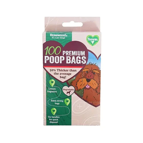 Rosewood Premium Degradable Poop Bags 100 Pack